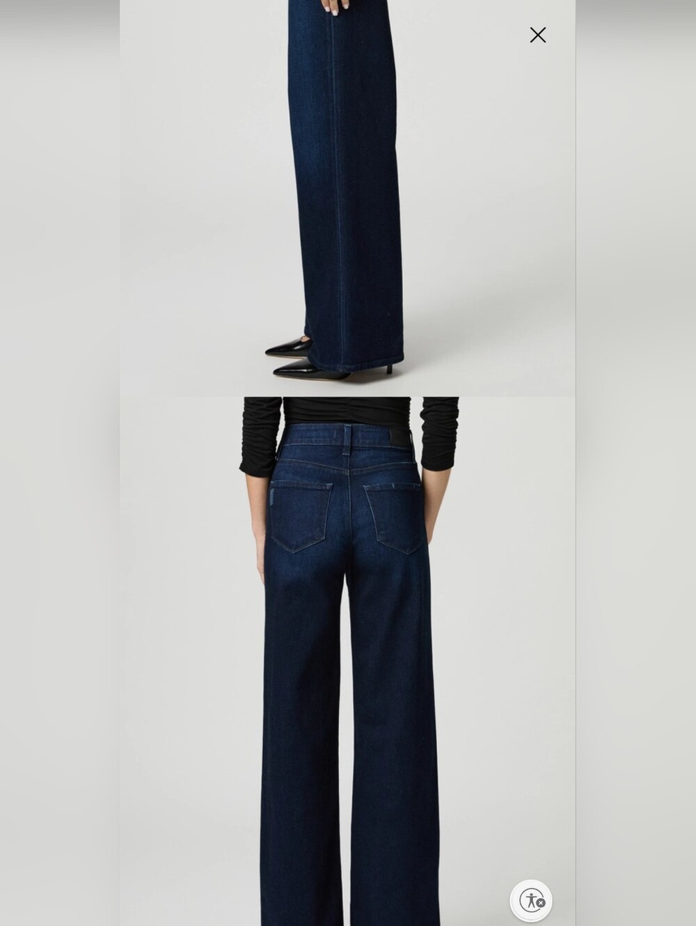 PAIGE Anessa 31" Sussex Wide-Leg Jeans